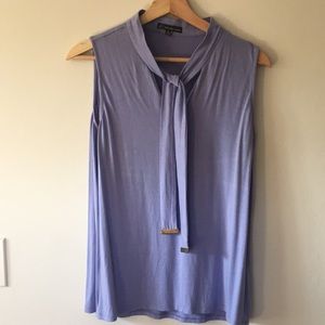 Periwinkle/lavender necktie blouse!